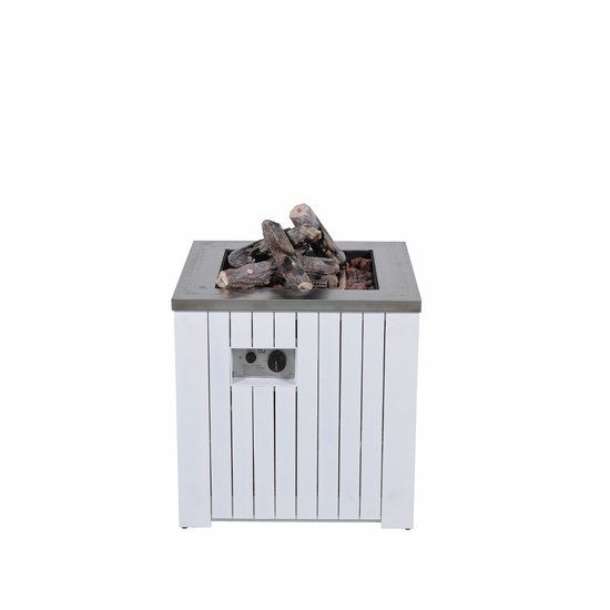 Garden Impressions Cozy Living Faro Terraskachel - 60x60x61 cm - Mat Wit - Gas