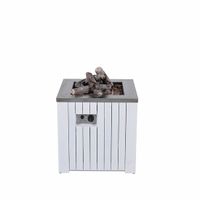 Garden Impressions Cozy Living Faro Terraskachel - 60x60x61 cm - Mat Wit - Gas