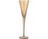 J-Line Champagneglas Oneffen - Glas - Transparant/Amber - 4 stuks