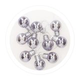 WatioWave Led-slinger met zilveren gloeilampen, 1,35 m, koud licht