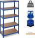 Merkloos Relaxdays Stellingkast - 180 x 90 x 45 cm - Blauw