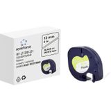 Renkforce RF-6027806 ruban d'étiqueteuse noir sur blanc