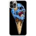 Ice cream skull bedrukt siliconen hoesje compatibel met iPhone 12 Pro