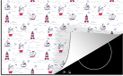 Merkloos KitchenYeah® Inductie beschermer 77x51 cm - Schepen - Vuurtoren - Patronen - Inductie kookplaat accessoire - Multicolor