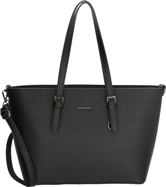 Charm London Birmingham Dames Shopper - Zwart - Polyamide