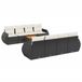 vidaXL Loungeset met kussens, poly rattan, zwart