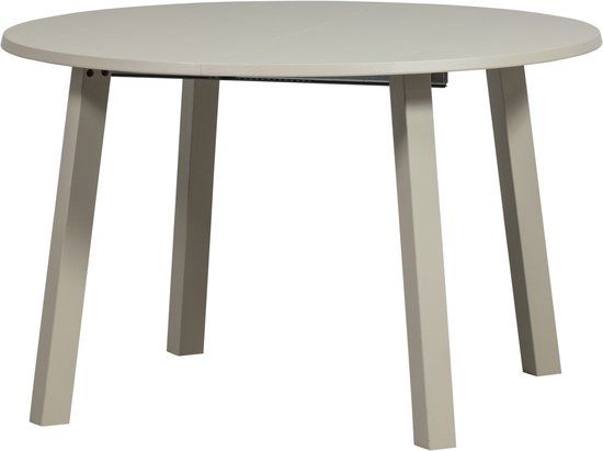 WOOOD Janne Uitschuifbare Eettafel Rond 120Ø cm - Eiken - Dakargrau