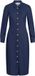 VILA Robe longue VICHANIA Manches longues Dark Blue Denim