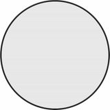 vidaXL Wandspiegel rond Ø50 cm zwart