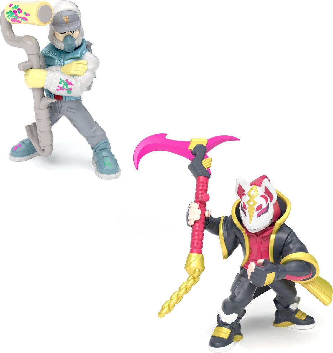 Fortnite - twee figuren inclusief 4 accessoires - Drift & Abstrakt - 4 sets te verzamelen!