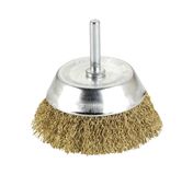 ALYCO 197642 Borstel voor boor, gegolfd, 75 mm, met schacht