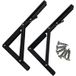 Siso 1 paire de consoles rabattables 60 KG CAMPER 400x170 mm noir mat