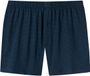 SCHIESSER Cotton Casuals boxer (1-pack) - heren boxershort jersey donkerblauw met patroon