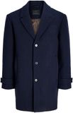 Jack & Jones Wollen jas Dark Navy