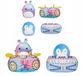 Squishmallows Micromallows 2 Mascottes Daxxon en Bladerdeeg met Kleding 6 cm
