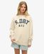 Superdry Femme Sweat Ample Athletic Essentials White Taille: 42