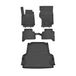 OMAC 7535443-251 Jeu de tapis de sol ETP (élastomère thermoplastique), noir