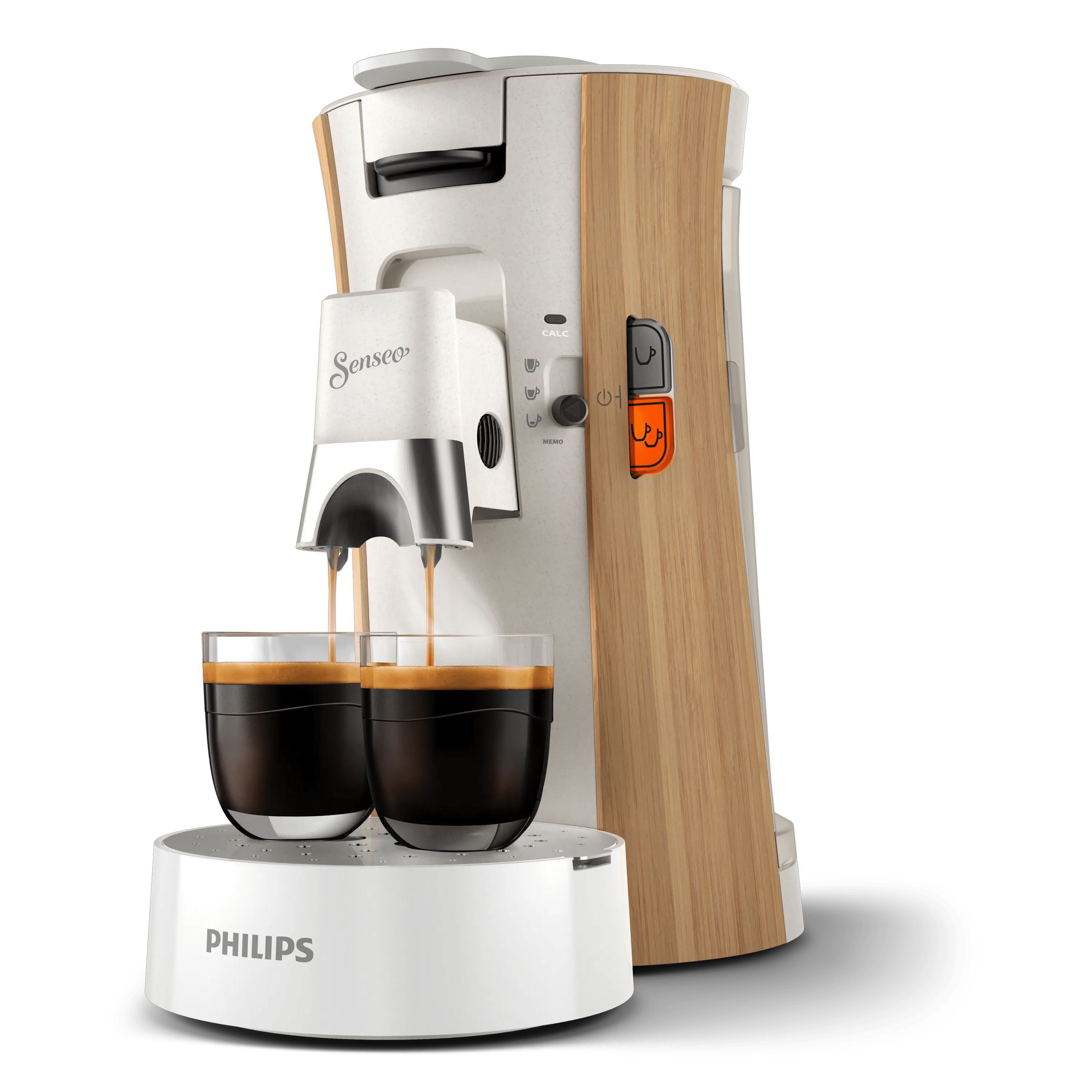 Senseo Philips Senseo Select CSA240/05 - Koffiepadmachine - Wit/Hout