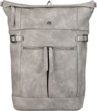 Greenburry Fanny rugzak 43 cm laptopvak - Imitatieleer - Grijs