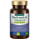 Holland & Barrett 1+1 gratis Black Seed Oil + Vitamine D3 - 60 capsules