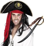 Boland Ensemble de déguisement de pirate - 2 pièces - chapeau de pirate - épée - carnaval - Jack Sparrow - thème pirate