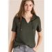 cecil Shirt met korte mouwen en gespleten hals