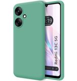 Tumundosmartphone Hoesjes van vloeibare siliconen, zeer zacht voor Xiaomi Redmi 13C 5G, groen