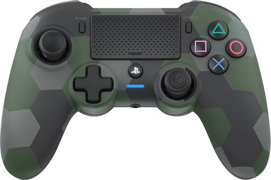 Nacon Draadloze Bluetooth Gaming controller voor PS4 Camo Groen