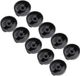 Sans marque Boutons de commande Chauffage de terrasse - Boutons de remplacement - Régler la chaleur - Installation facile - 10 pièces - Noir