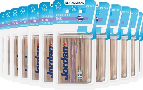 Jordan Tandenstokers Dun 2-zijdig - 1 stuk