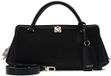 GUESS Audrey Logo Girlfriend Satchel Noir Logo Zwart
