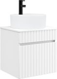 vidaXL Wandgemonteerde wastafelmeubel Wit 49 x 44,5 x 65 cm