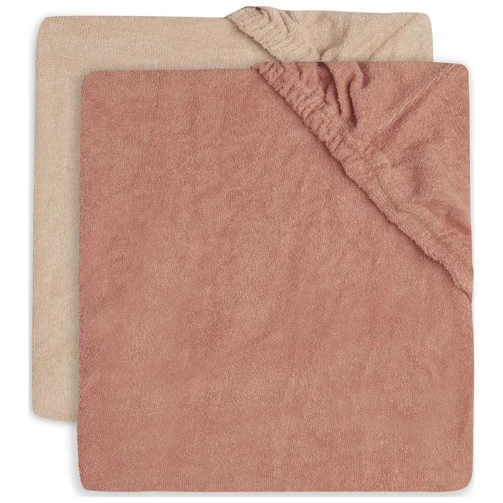 Jollein Aankleedkussenhoes Badstof 50x70cm 2-pack - Pale Pink Rosewood