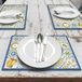 CREARREDA Placemats Lemon set van 4 ontbijtplankjes van pvc, 48 x 33 cm, antislip, wasbaar, vuilafstotend, hittebestendig, gemaakt in Italië