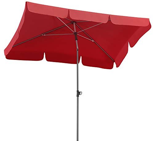 Schneider Parasol Locarno, rood, 180 x 120 cm rechthoekig