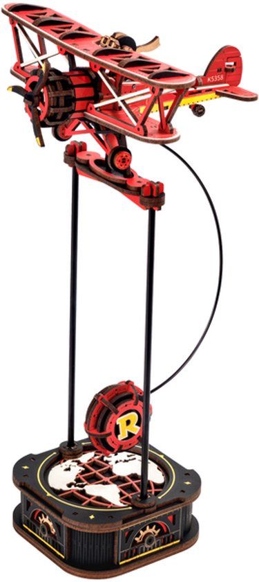 Robotime, ROKR Robotime Sky Captain ROKR Gravity Swing - Bouwpakket van hout - 163 onderdelen - MCD01