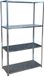 Merkloos Relaxdays Stellingrek - 145x75x30 cm - 160 kg - zilver