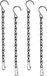 Ibenzoa® Cintre métallique pour fleurs - 4 pièces, 24cm avec crochets en S