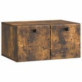 vidaXL Wandmontage TV-kast 59,5 x 41 x 30 cm Gerookt eiken