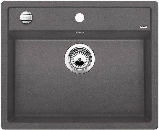 Blanco Dalago 6 Vlakbouw Spoelbak - Donkergrijs - 60.5 cm - RVS - 518851