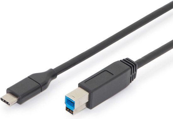 Digitus USB-C naar USB-C kabel 1.8 meter Zwart