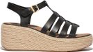 FITFLOP Jf5 Sandalen - Met Sleehak - Dames - Zwart - Maat 37