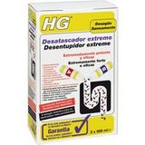 HG Extreme ontstopper, puissant nettoyant de canalisation, déboucheur d'évier pour cuisine et salle de bain, élimine les blocages et les bouchons de cheveux dans la salle de bain, produit HG - 2 x 500 ml