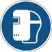 Automaat lashelm sticker, Ø 100 mm