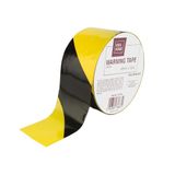 IDEA HOME Waarschuwingsband 50 m x 48 mm - Geel/Zwart