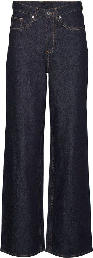 Vero Moda VMTESSA HR Wide Jeans - Dark Blue Denim - Women's W32/L34