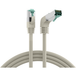 Patchkabel RJ45 Patchkabel Cat.6A S/FTP LSZH, 1x90° grau 5m - 1 VPE = 10 Stück
