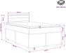 vidaXL Lit à sommier tapissier avec matelas Gris clair 120 x 190 cm Tissu