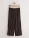 Next Dames Maatgesneden Broek met Wijde Pijpen en Zijstreep - Tall - Bruin