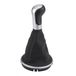 Shenzhen Haorui Industrial Technology Co., Ltd. 5 Speed Gear Stick Pookknop Hendel Gaiter Boot Cover PU Leer + Plastic voor MK2 Roomster 5J0711113F (Noir)